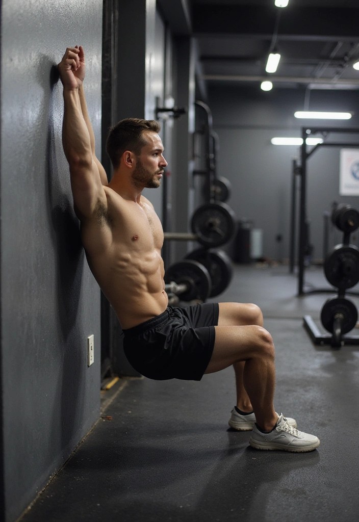 20 Best Stretches Every Athlete Needs for Ultimate Flexibility (Don't Miss #12!) - 14. Wall Sit Stretch