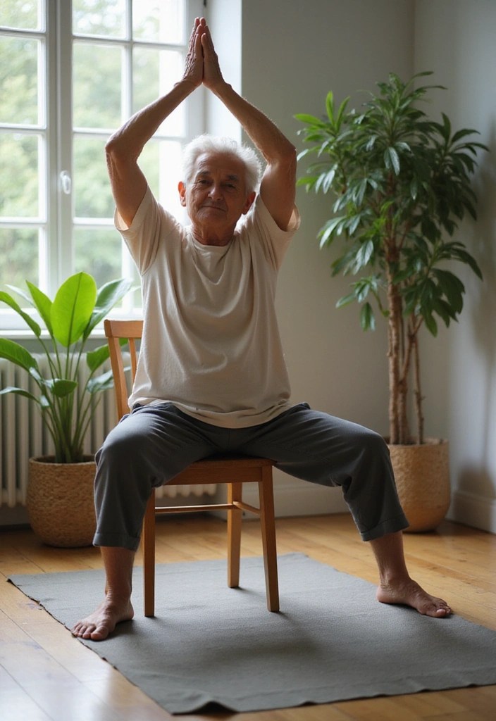 10 Amazing Chair Exercises for Seniors That Will Transform Your Flexibility (You Won't Believe #5!) - 2. Chair Yoga Stretch