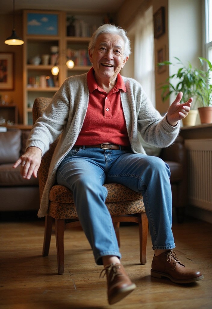 10 Amazing Chair Exercises for Seniors That Will Transform Your Flexibility (You Won't Believe #5!) - 6. Foot Taps